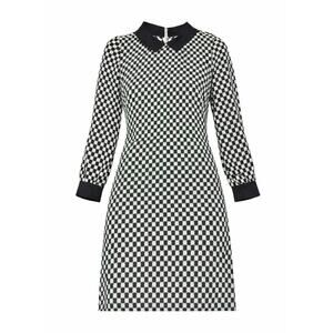 Kate Spade New York Black & White Silk Geometric Long Sleeve Dress - Size 00